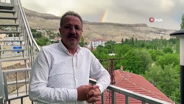 Çift gökkuşağı görsel şölen sundu