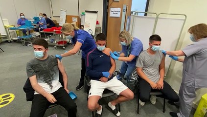 Brothers vaccinated at Sutton's King's Mill Hospital