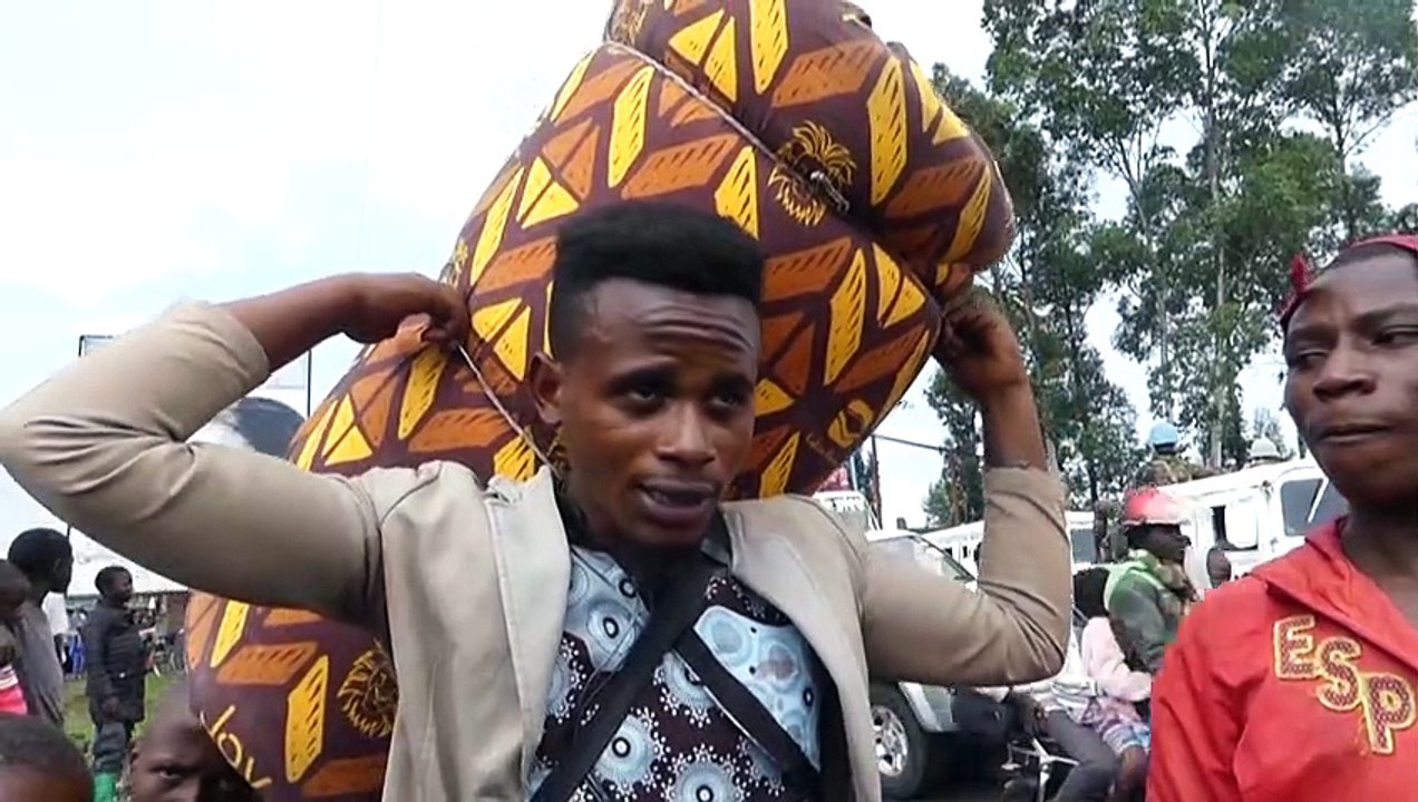 Évacuation de Goma dans la cohue, les habitants toujours sous la menace du volcan Nyiragongo