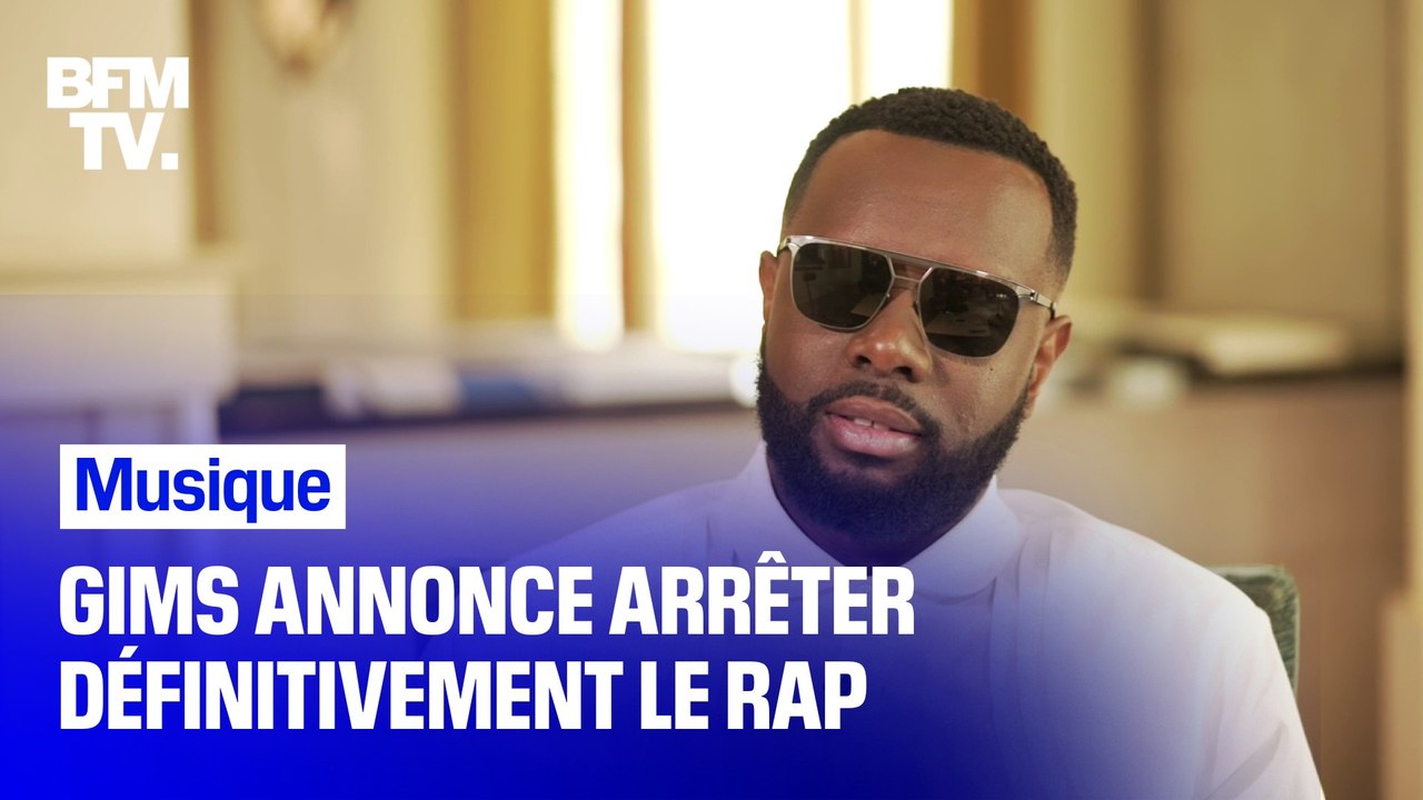 "Je ne pense plus re raper un jour"  Gims annonce à BFMTV qu'il arrête définitivement le rap