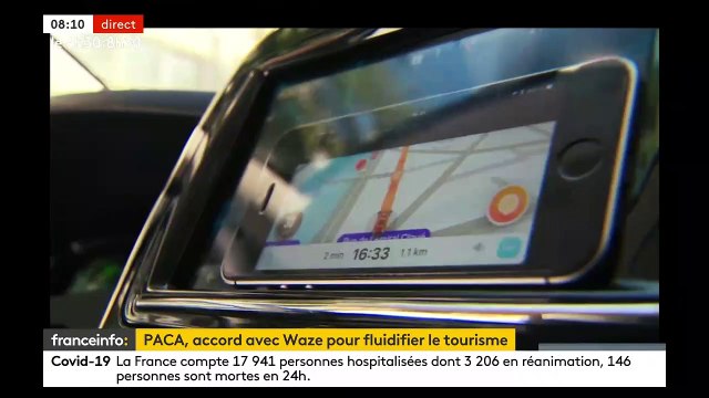 La région Provence-Alpes-Côte-d’Azur s'allie à l'application Waze pour désengorger les sites touristiques bondés - VIDEO