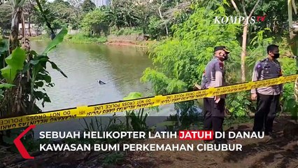 Kesaksian Warga yang Melihat Jatuhnya Helikopter di Danau Buperta Cibubur