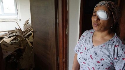 Çocuklarının uyuduğu odanın tavanı çöktü, sabah namazına kalkan anne şans eseri faciayı önledi
