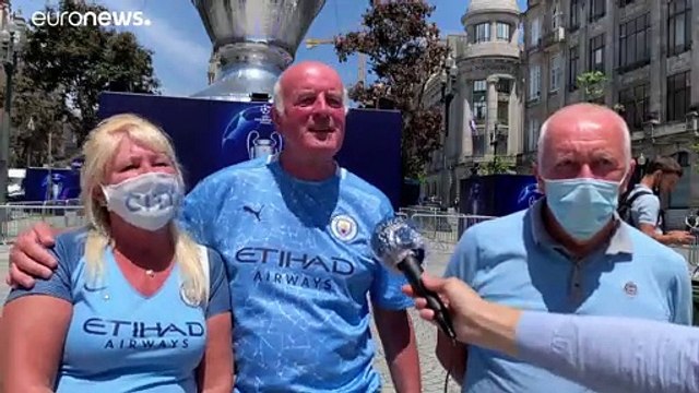 Los hinchas ingleses en Oporto para la final de la Liga de Campeones