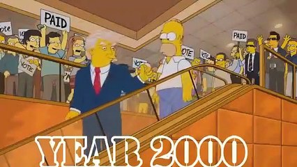 Ünlü çizgi film 16 yıl önce başkanlığı tahmin etmiş