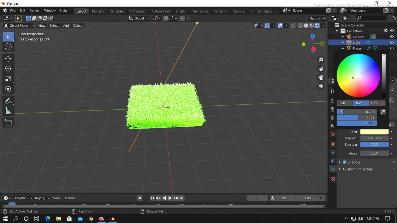 I MADE GRASS IN BLENDER | TIMELAPSE |  ☘️ 