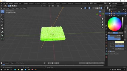 I MADE GRASS IN BLENDER | TIMELAPSE |  ☘️ 