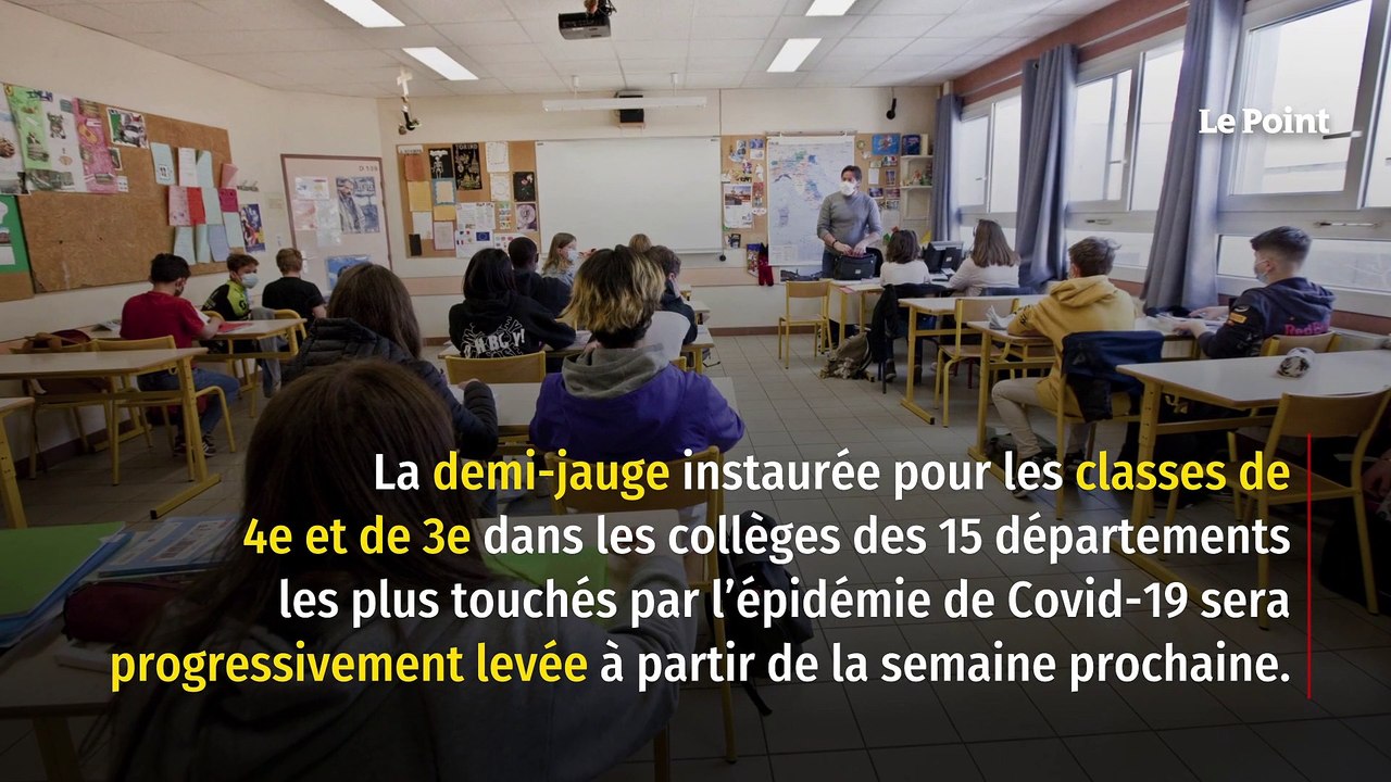 Fin progressive de la demi-jauge au collège dès la semaine prochaine