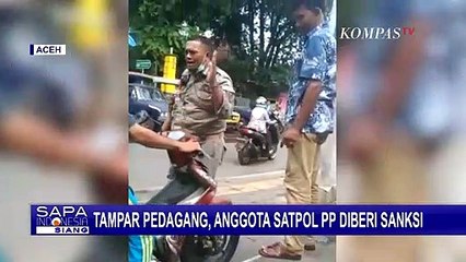 Video Amatir Rekam Anggota Satpol PP Tampar Pedagang di Aceh