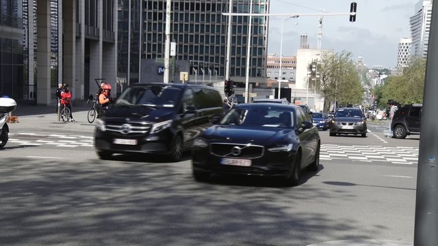 Bruxelles : manifestation des chauffeurs LVC