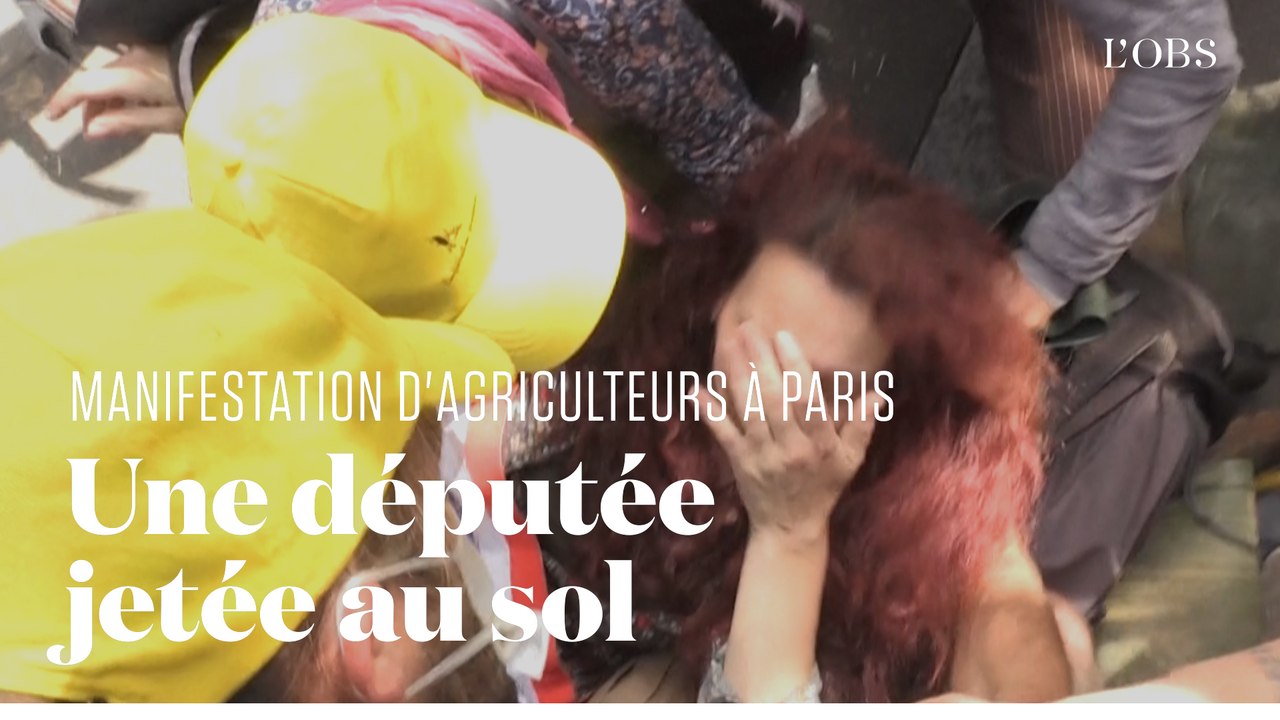 Deux parlementaires bousculés par la police lors d'une manifestation d'agriculteurs à Paris