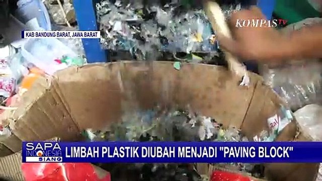 Inovatif! Pemuda di Kabupaten Bandung Ubah Limbah Plastik Jadi Pavling Block