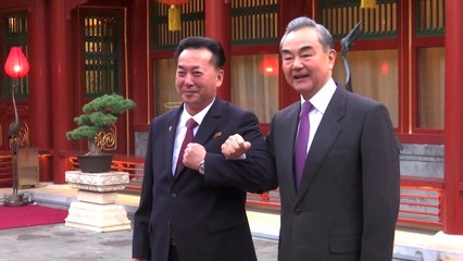 中 왕이, 北 리룡남 대사와 만찬...팔짱 끼고 '혈맹' 강조 / YTN