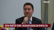 DEVA Partisi Genel Başkanı Ali Babacan Bursa'da...