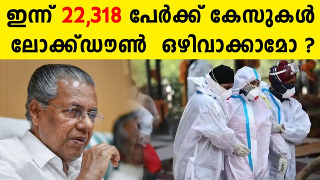 സംസ്ഥാനത്ത് ഇന്ന് 22,318 പേര്‍ക്ക് കോവിഡ്-19 സ്ഥിരീകരിച്ചു