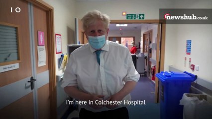 Prime Minister Boris Johnson's visit to Colchester Hospital