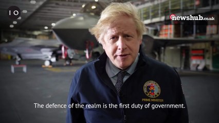 Prime Minister Boris Johnson's visit to HMS Queen Elizabeth