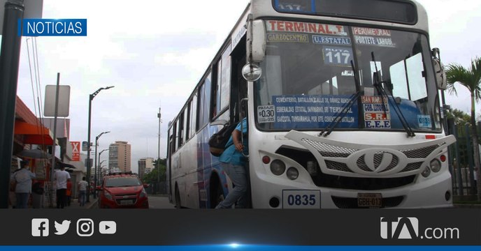 Octavo día de paralización parcial de los buses urbanos en Guayaquil