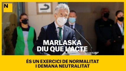 Marlaska diu que l'acte és un exercici de normalitat i demana neutralitat
