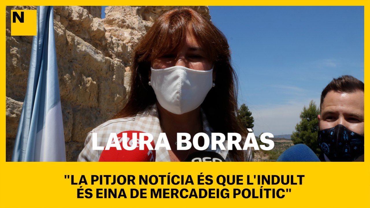 Laura Borràs: "La pitjor notícia és que l'indult és una eina de mercadeig polític"
