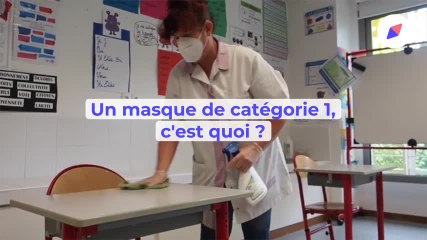 Les masques de catégorie 1 obligatoires à l'école