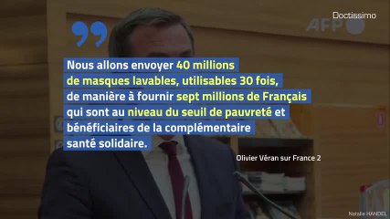 40 millions de masques distribués gratuitement à sept  millions de Français