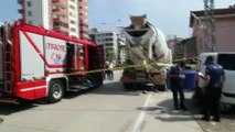 SAMSUN - Hareket eden beton mikserinin altında kalan sürücü öldü