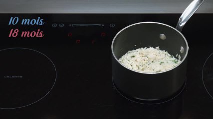 Risotto aux légumes et au jambon –  Recette Bébé 10 mois / 18 mois