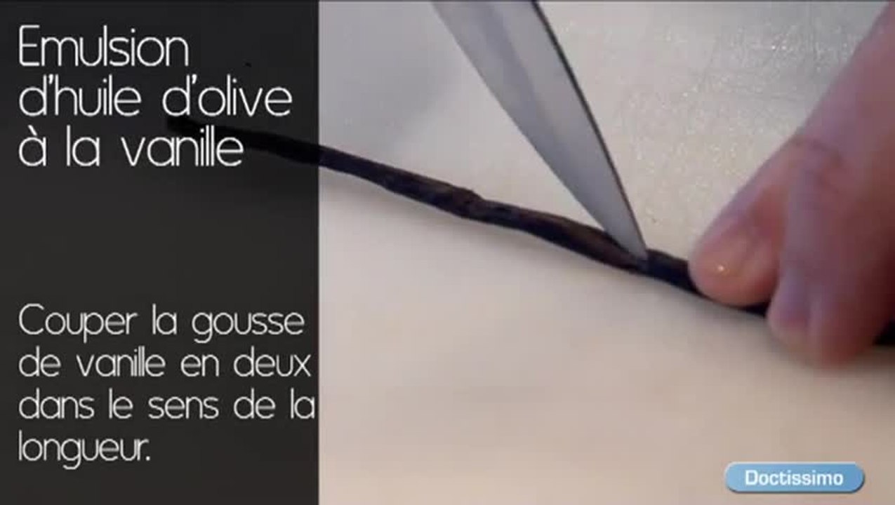 Carpaccio de mangue et émulsion d’huile d’olive extra vierge