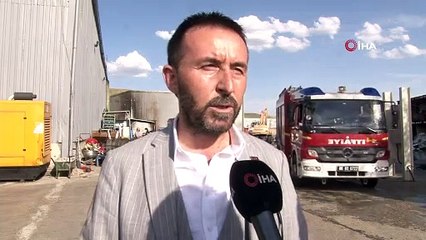 Başkent’te geri dönüşüm firmasında yangın