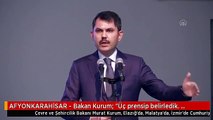 AFYONKARAHİSAR - Bakan Kurum: 