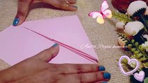 Heart Origami/Easy Heart Origami With Cute Tiny Butterfly/Paper Butterfly/Diy Paper Craft/Origami