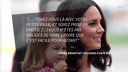 Keira Knightley dénonce l'apparence post-accouchement de Kate Middleton