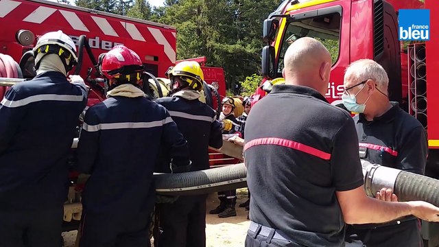 125 pompiers de Loire et de Haute-Loire en répétition générale face aux feux de forêt