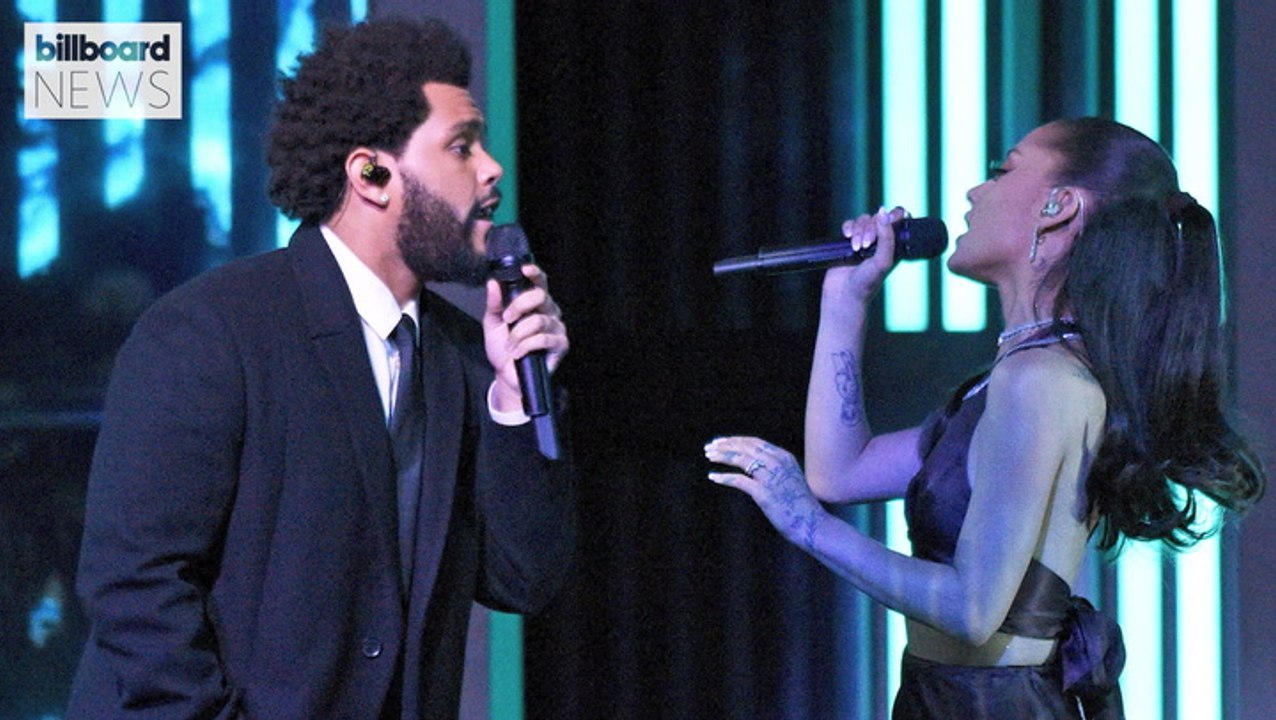 iHeart Radio Music Awards: The Weeknd & Ariana Grande Give TV Debut Performance of 'Save Your Tears' | Billboard News