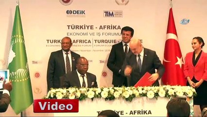 Afrika ülkeleriyle işbirliği anlaşmaları imzalandı
