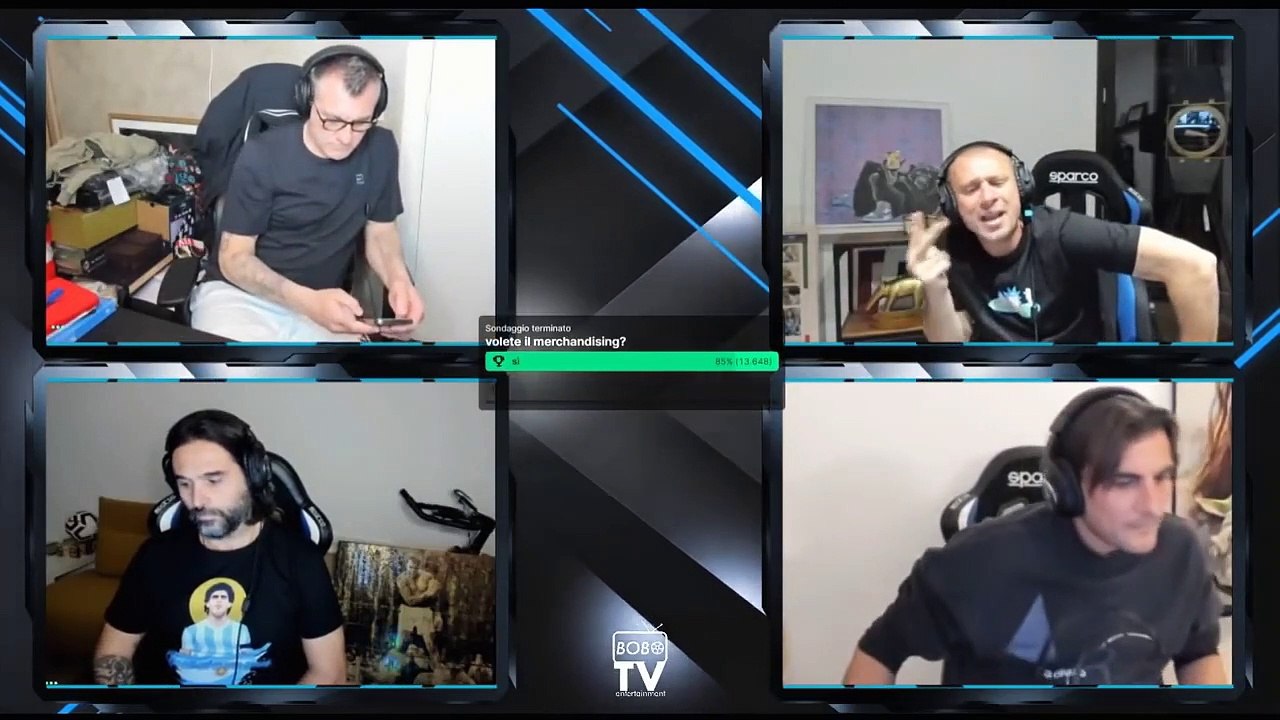 BOBO TV  SUPERLEGA  PARLANO  CASSANO,ADANI,VIERI E VENTOLA