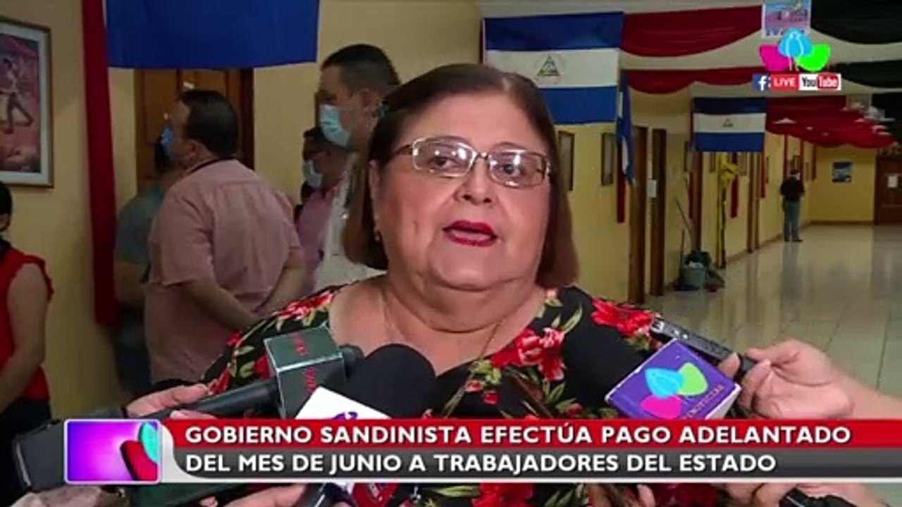 Gobierno de Nicaragua efectúa pago adelantado del mes de junio a trabajadores del estado