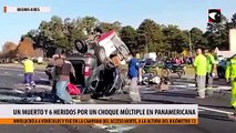 Un muerto y 9 heridos por un choque múltiple en Panamericana