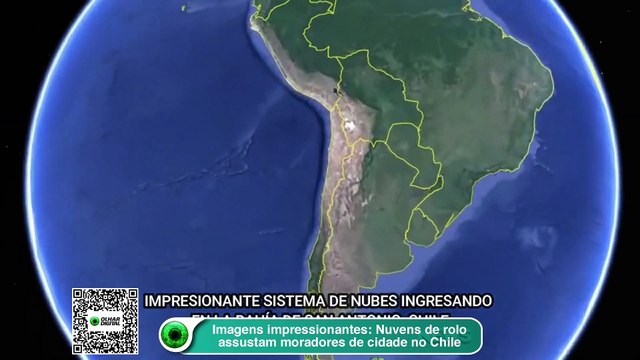 Imagens impressionantes- Nuvens de rolo assustam moradores de cidade no Chile