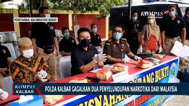 Polda Kalbar Gagalkan 2 Upaya Penyelundupan Sabu dari Malaysia