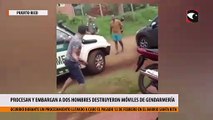 Procesan y embargan a dos hombres que atacaron y destruyeron móviles de Gendarmería en Puerto Rico
