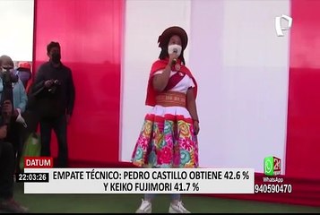 Datum: Pedro Castillo y Keiko Fujimori acortan aún más la distancia