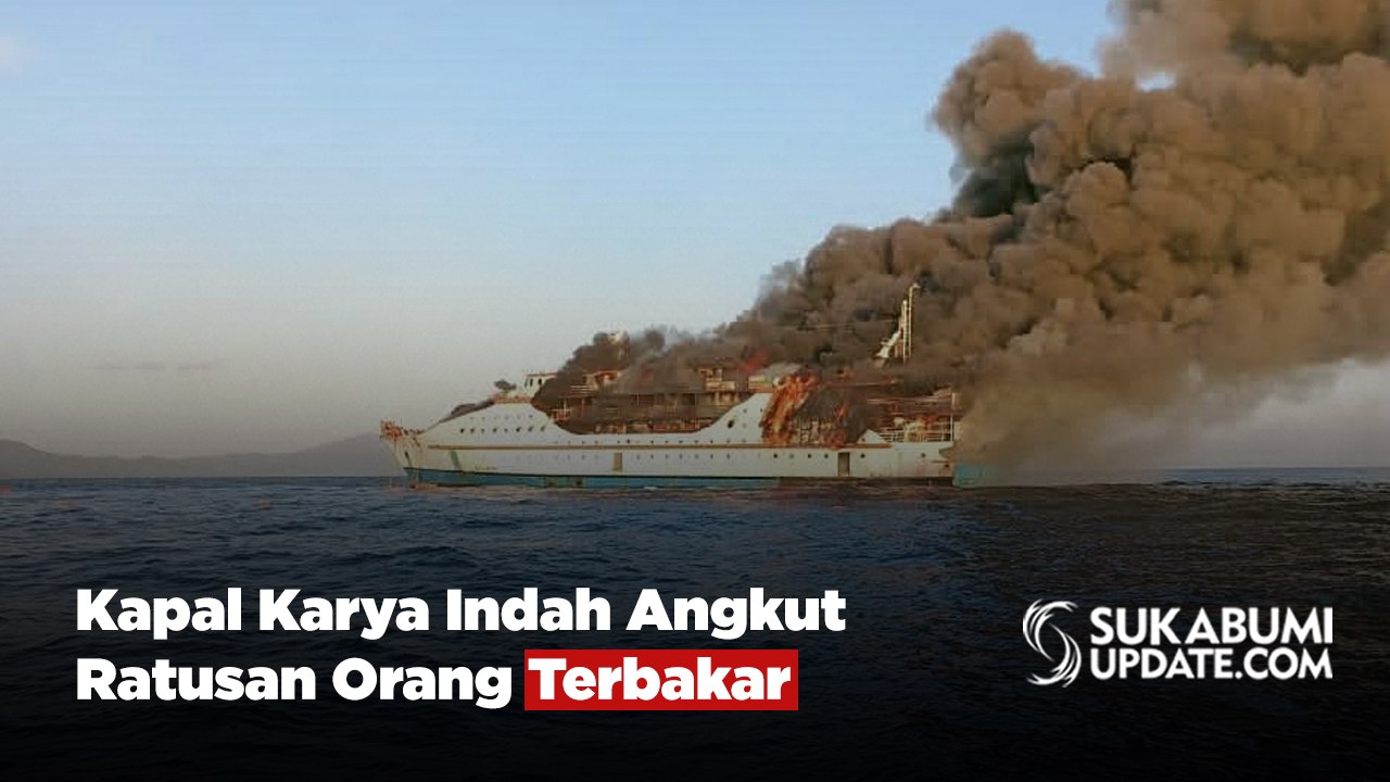 Kapal Karya Indah Angkut Ratusan Orang Terbakar