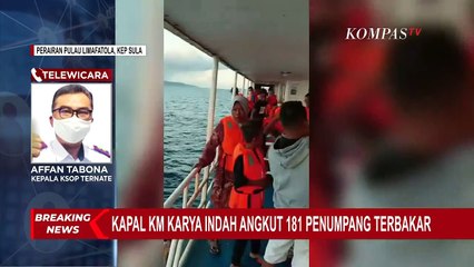 KSOP Ternate Jelaskan Kondisi Terkini Kebakaran KM Karya Indah