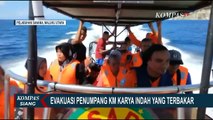Evakuasi Ratusan Penumpang Kapal KM Karya Indah yang Terbakar di Perairan Maluku Utara