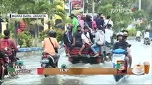 Kondisi Terkini Banjir Rob yang Melanda Kawasan Muara Baru, Jakarta Utara