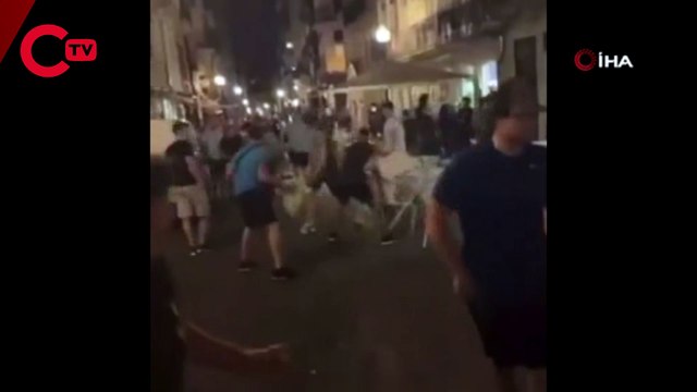 Şampiyonlar Ligi finali öncesi İngiliz taraftarlar birbirine girdi