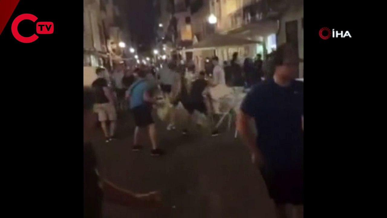 Şampiyonlar Ligi finali öncesi İngiliz taraftarlar birbirine girdi