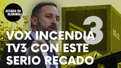 Vox incendia TV3, la televisión pública catalana, con este serio recado: “Más pronto que tarde…”